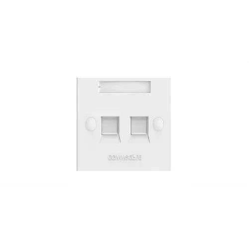 CommScope FPS-BS-2P-W Dual-Ports Faceplate Kit